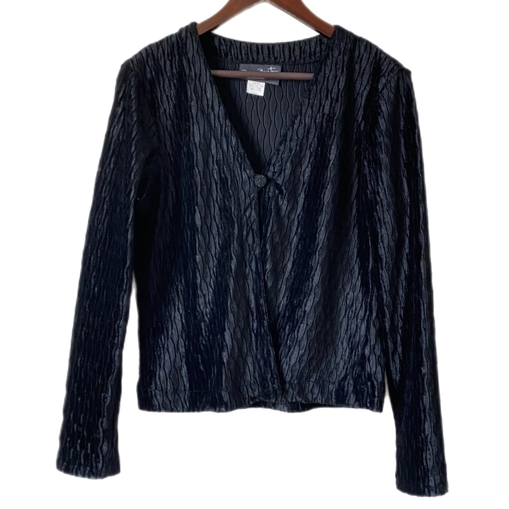 BONNIE BOYNTON Topper Cardigan Black Sz S